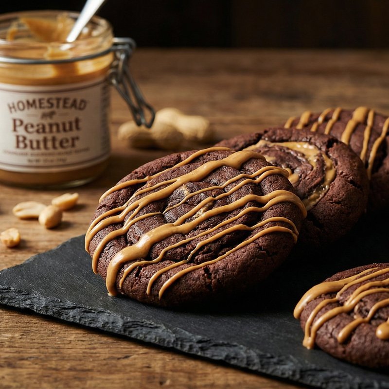 Chocolate Peanut Butter Protein Cookies